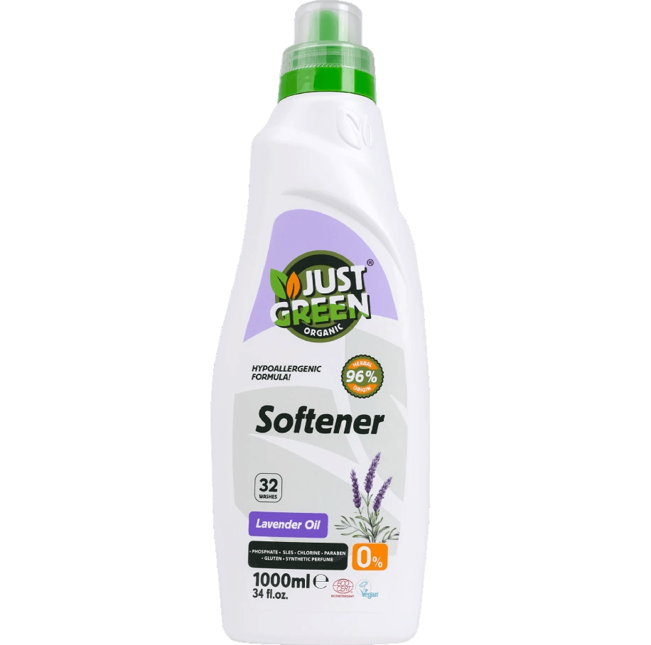 Just Green Organic Lavender Fabric Softener bottle